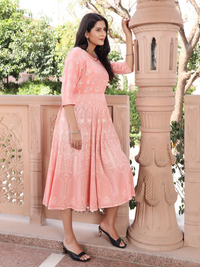 Handcrafted Rayon Anarkali Kurti with Intricate Embroidery-2